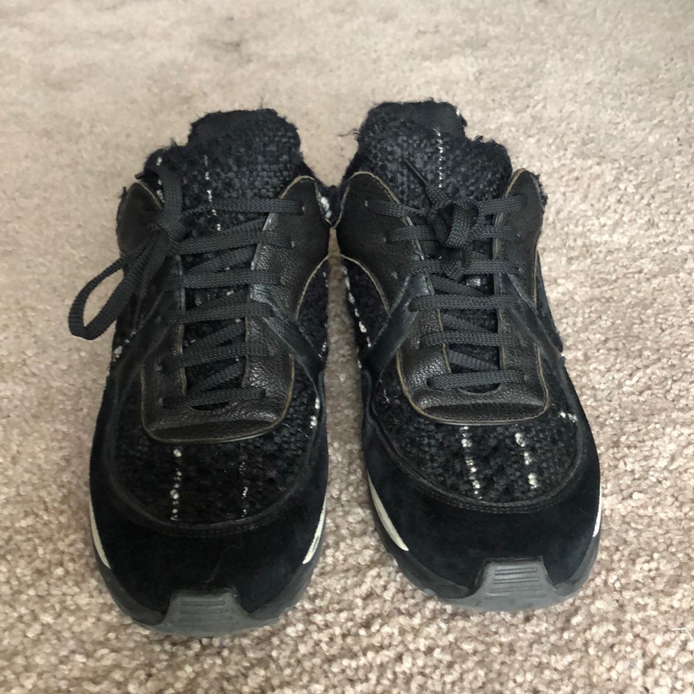 Vintage Chanel Tweed Trainers women’s 12